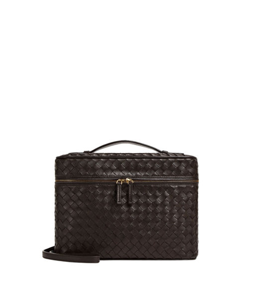 Khaite Women's Soft Vanity in Fondant - Brown Clutch Bags - The Lotus Tote Bag - Shop at Luxury Shoes 