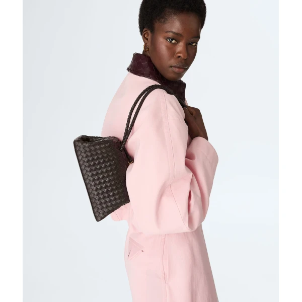 Khaite Women's Tokyo in Fondant - Brown Shoulder & Crossbody Bags - The Lotus Tote Bag - Shop at Luxury Shoes 