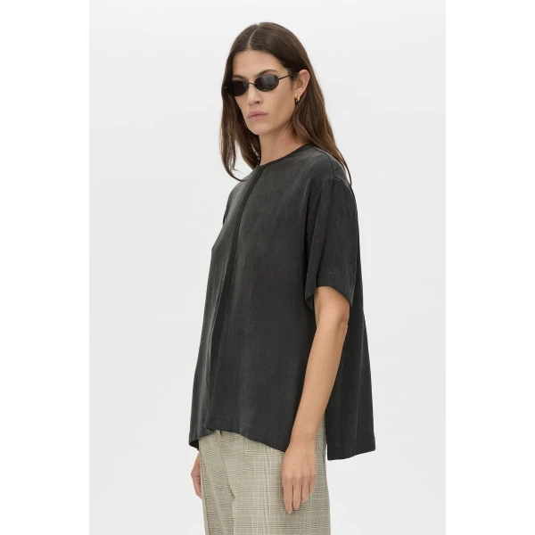 Camilla and Marc Allegro Satin Tee - Tops - Luxury Ready-to-Wear at Luxury Shoes 