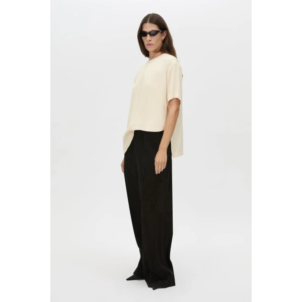 Camilla and Marc Allegro Satin Tee - Tops - Luxury Ready-to-Wear at Luxury Shoes 