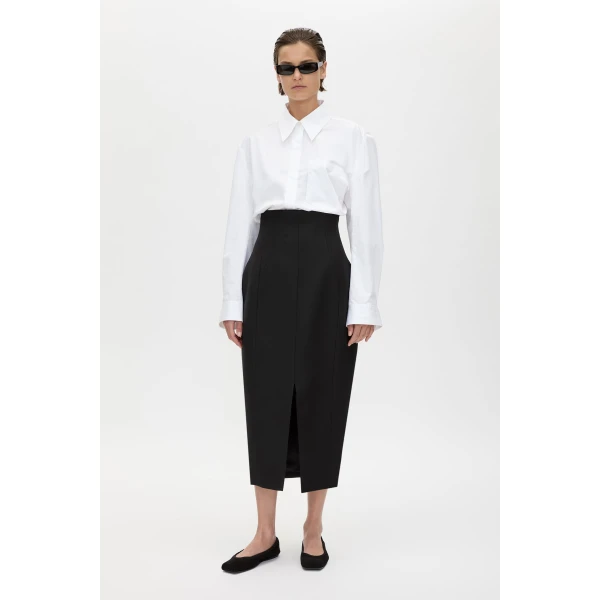 Camilla and Marc Caius High Corset Waist Midi Skirt - Skirts - Luxury Ready-to-Wear at Luxury Shoes 
