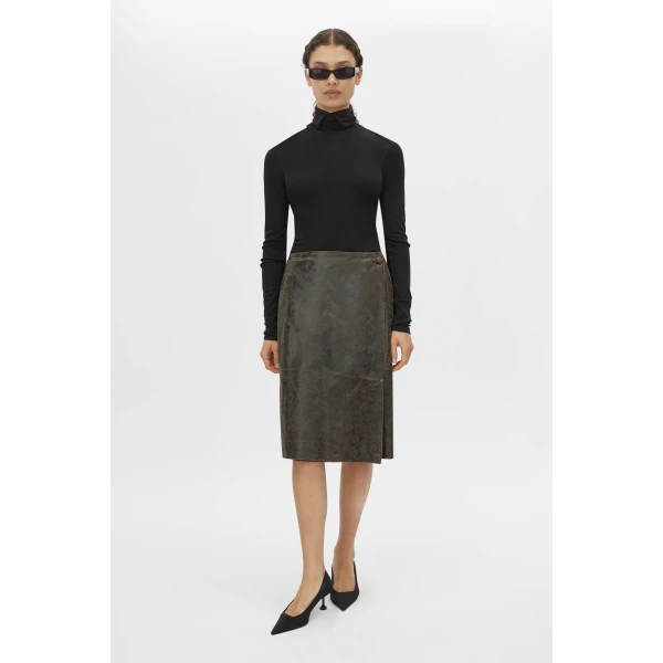 Camilla and Marc Dawn Leather Skirt - Skirts - Luxury Ready-to-Wear at Luxury Shoes 