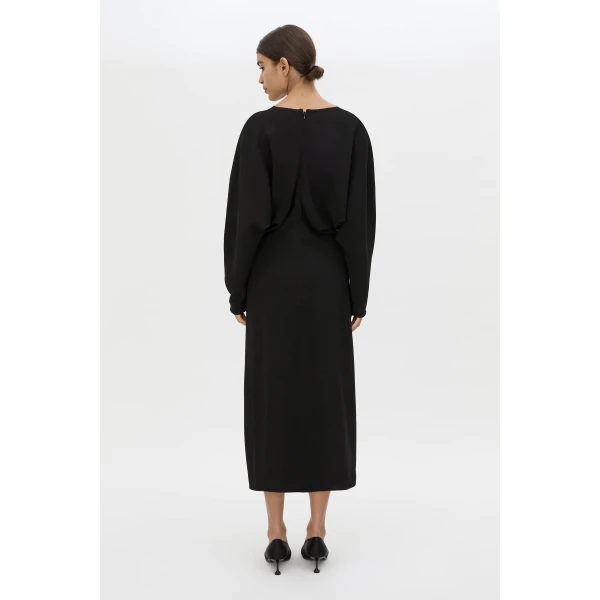 Camilla and Marc Dune Draped Waist Midi Dress - Dresses - Luxury Ready-to-Wear at Luxury Shoes 