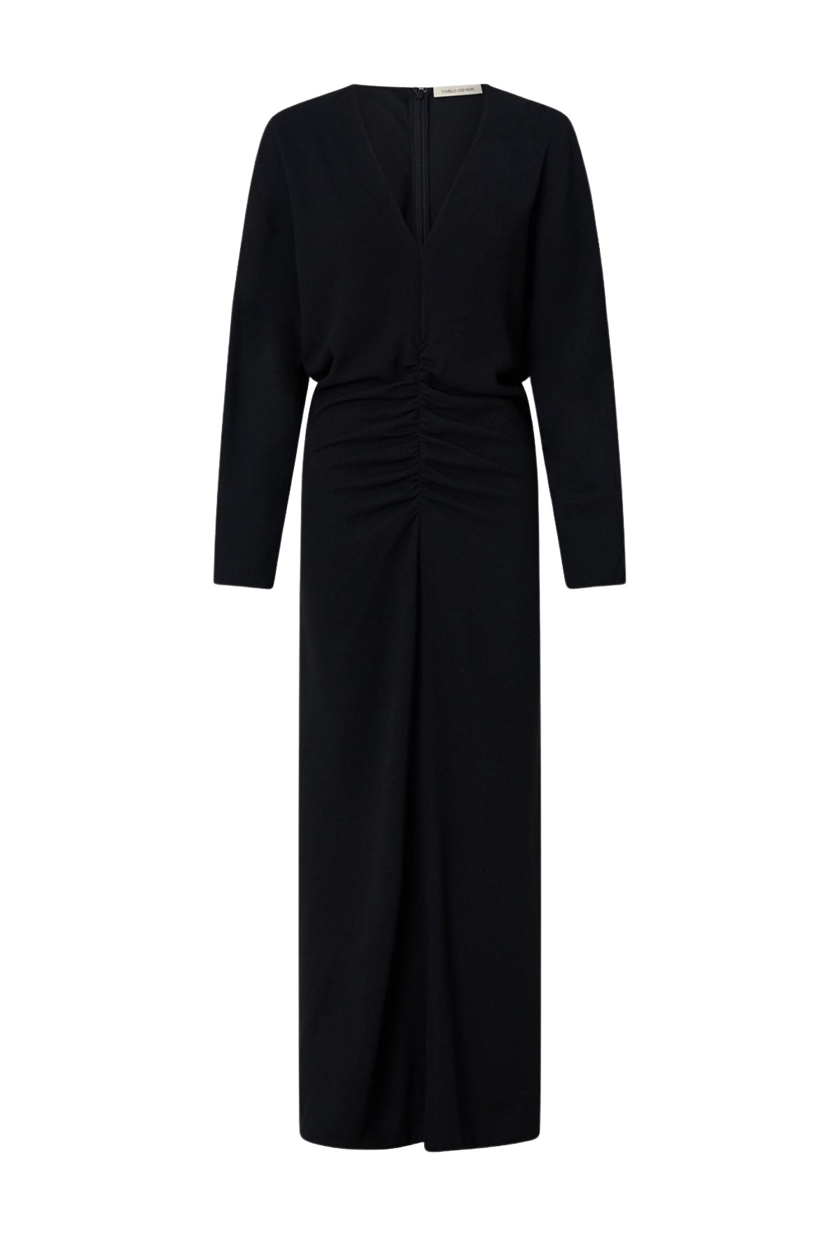Camilla and Marc Dune Draped Waist Midi Dress - Dresses - Luxury Ready-to-Wear at Luxury Shoes 
