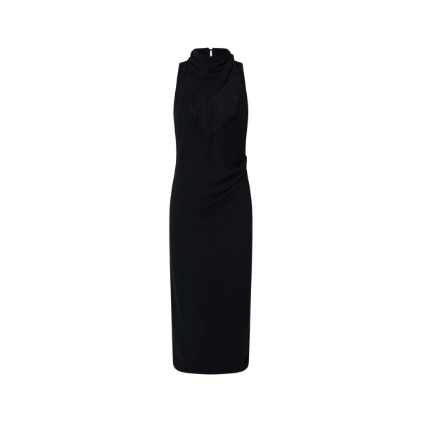 Camilla and Marc Dune Fringe Detail Midi Dress - Dresses - Luxury Ready-to-Wear at Luxury Shoes 