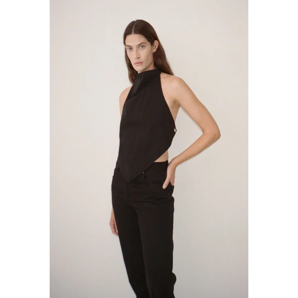 Camilla and Marc Eleni Denim Top - Tops - Luxury Ready-to-Wear at Luxury Shoes 