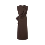Camilla and Marc Elowyn Drape Detail Midi Dress - Dresses - Luxury Ready-to-Wear at Luxury Shoes 