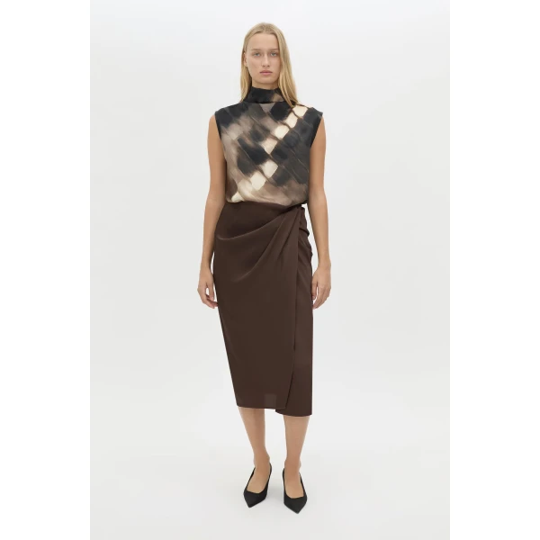 Camilla and Marc Elowyn Wrap Midi Skirt - Skirts - Luxury Ready-to-Wear at Luxury Shoes 