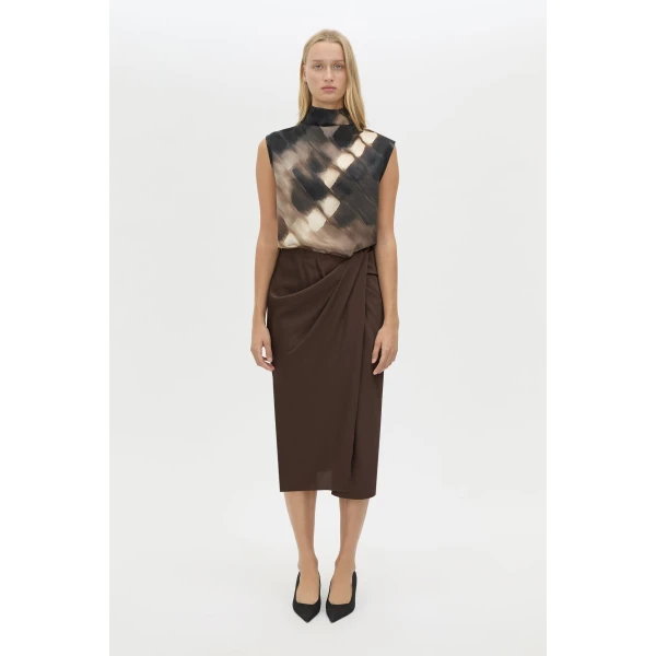 Camilla and Marc Elowyn Wrap Midi Skirt - Skirts - Luxury Ready-to-Wear at Luxury Shoes 