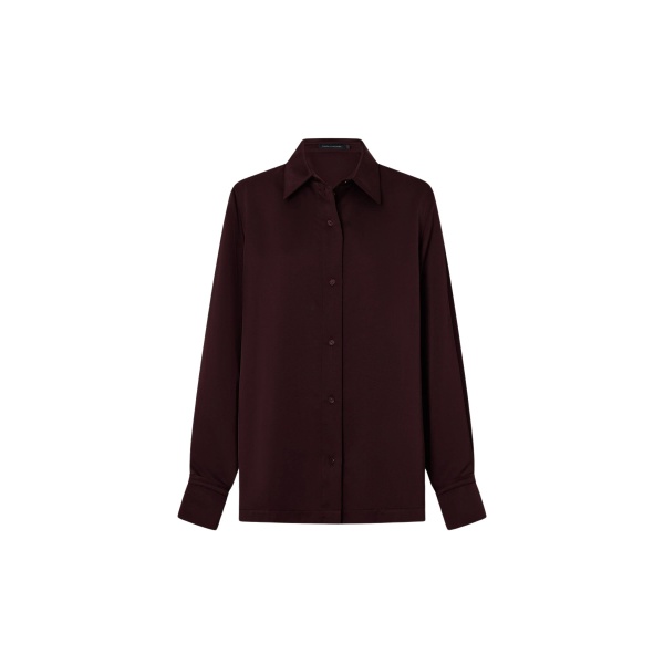 Camilla and Marc Ground Satin Long Sleeve Shirt - Tops - Luxury Ready-to-Wear at Luxury Shoes 