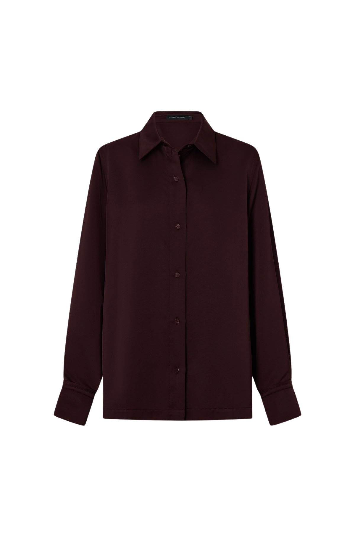 Camilla and Marc Ground Satin Long Sleeve Shirt - Tops - Luxury Ready-to-Wear at Luxury Shoes 