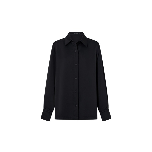 Camilla and Marc Ground Satin Long Sleeve Shirt - Tops - Luxury Ready-to-Wear at Luxury Shoes 