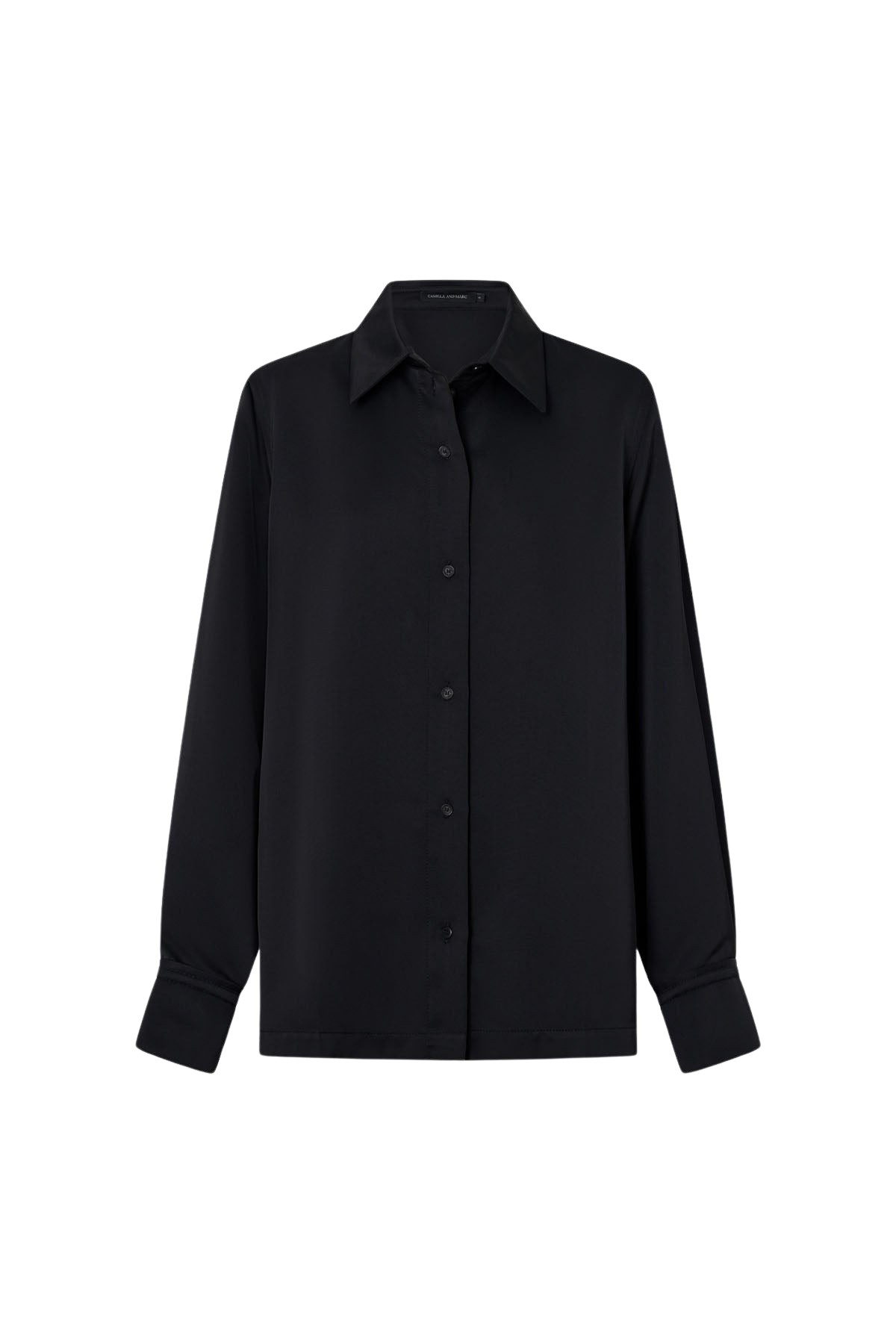 Camilla and Marc Ground Satin Long Sleeve Shirt - Tops - Luxury Ready-to-Wear at Luxury Shoes 