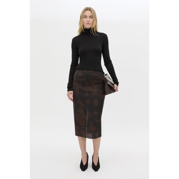 Camilla and Marc Nieve Printed Midi Skirt - Skirts - Luxury Ready-to-Wear at Luxury Shoes 
