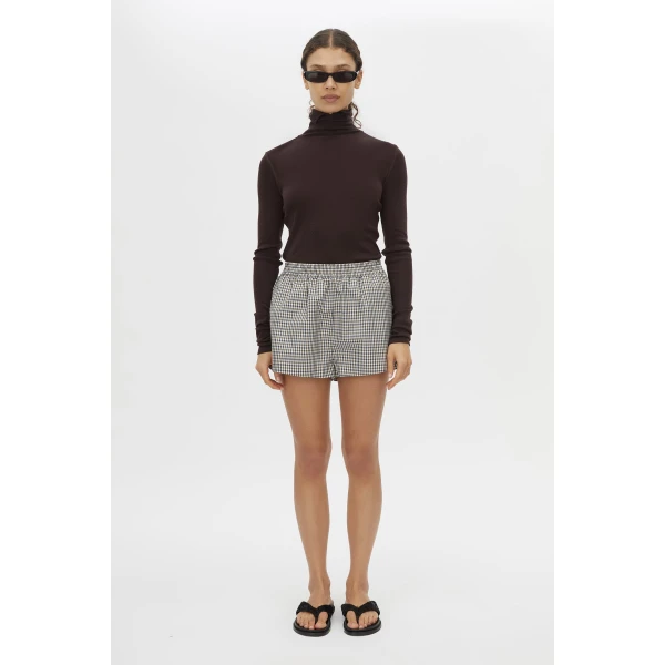 Camilla and Marc Pierce Check Short - Shorts - Luxury Ready-to-Wear at Luxury Shoes 
