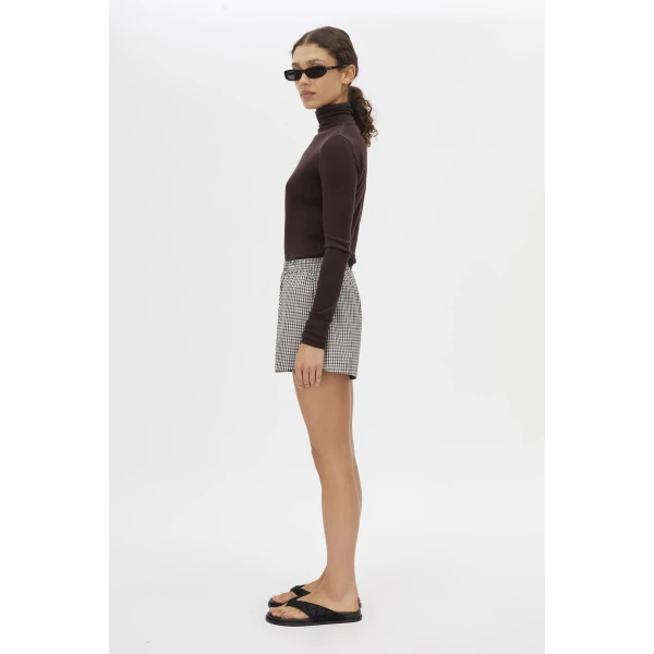 Camilla and Marc Pierce Check Short - Shorts - Luxury Ready-to-Wear at Luxury Shoes 