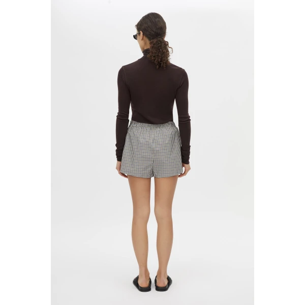 Camilla and Marc Pierce Check Short - Shorts - Luxury Ready-to-Wear at Luxury Shoes 