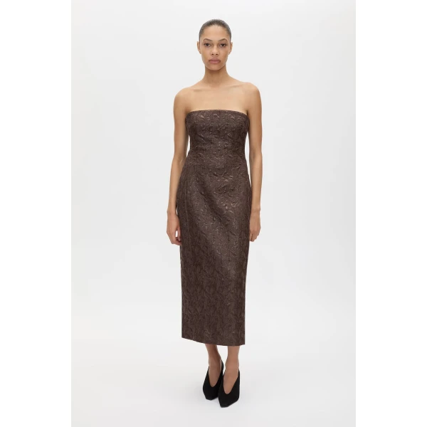 Camilla and Marc Rennick Strapless Midi Dress - Dresses - Luxury Ready-to-Wear at Luxury Shoes 