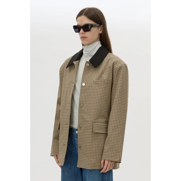 Camilla and Marc Sage Check Jacket - Jackets - Luxury Ready-to-Wear at Luxury Shoes 