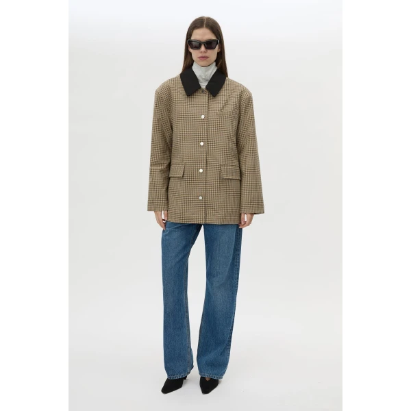 Camilla and Marc Sage Check Jacket - Jackets - Luxury Ready-to-Wear at Luxury Shoes 