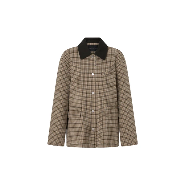 Camilla and Marc Sage Check Jacket - Jackets - Luxury Ready-to-Wear at Luxury Shoes 
