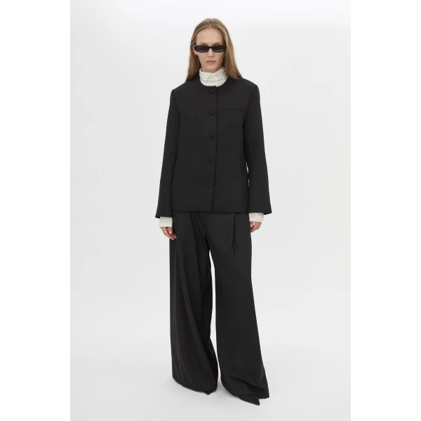 Camilla and Marc San Fitted Collarless Jacket - Jackets - Luxury Ready-to-Wear at Luxury Shoes 