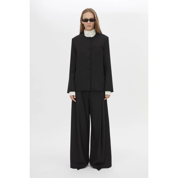 Camilla and Marc San Fitted Collarless Jacket - Jackets - Luxury Ready-to-Wear at Luxury Shoes 