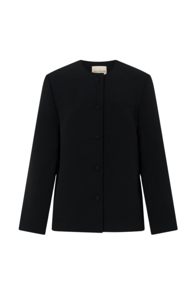 Camilla and Marc San Fitted Collarless Jacket - Jackets - Luxury Ready-to-Wear at Luxury Shoes 