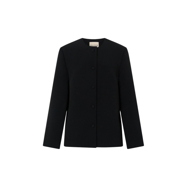 Camilla and Marc San Fitted Collarless Jacket - Jackets - Luxury Ready-to-Wear at Luxury Shoes 