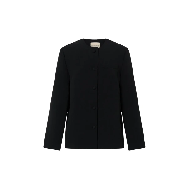 Camilla and Marc San Fitted Collarless Jacket - Jackets - Luxury Ready-to-Wear at Luxury Shoes 