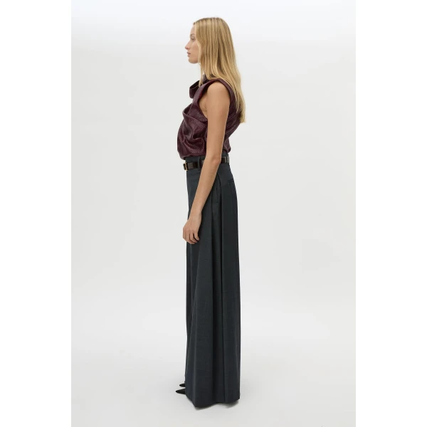 Camilla and Marc Sana Drape Tailored Top - Tops - Luxury Ready-to-Wear at Luxury Shoes 