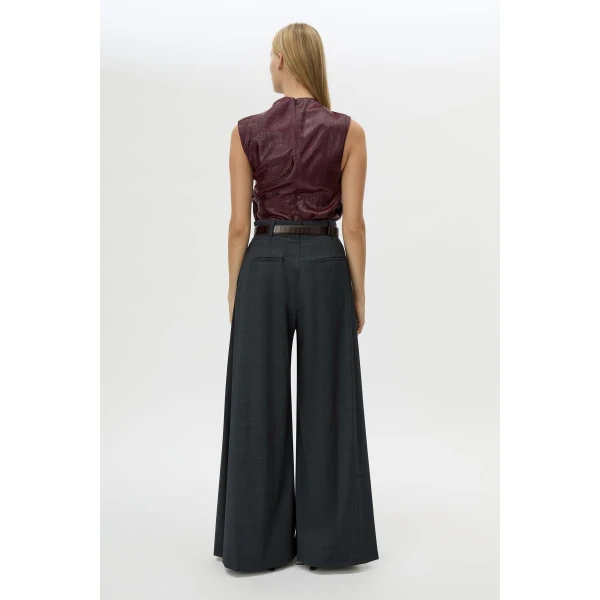 Camilla and Marc Sana Drape Tailored Top - Tops - Luxury Ready-to-Wear at Luxury Shoes 