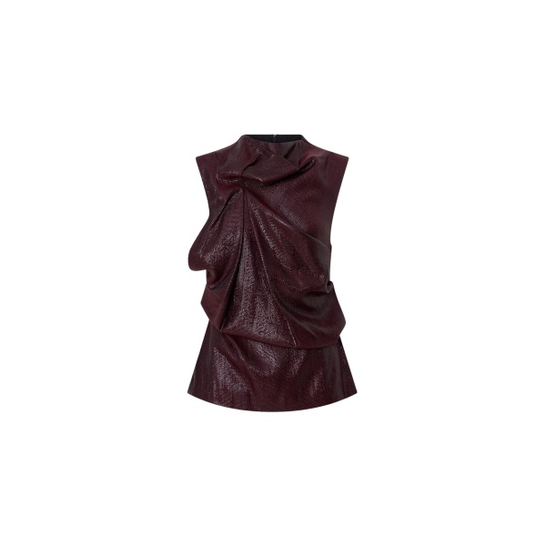 Camilla and Marc Sana Drape Tailored Top - Tops - Luxury Ready-to-Wear at Luxury Shoes 
