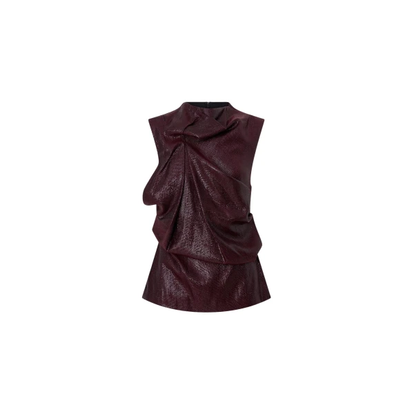 Camilla and Marc Sana Drape Tailored Top - Tops - Luxury Ready-to-Wear at Luxury Shoes 