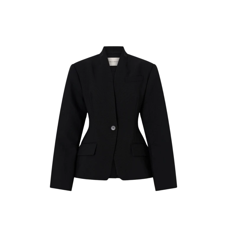 Camilla and Marc Tala Fitted Collarless Blazer - Jackets - Luxury Ready-to-Wear at Luxury Shoes 