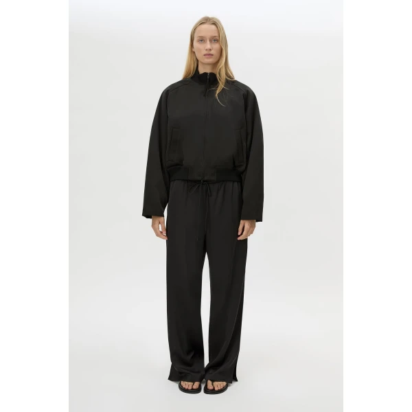 Camilla and Marc Tamar Satin Bomber Jacket - Jackets - Luxury Ready-to-Wear at Luxury Shoes 