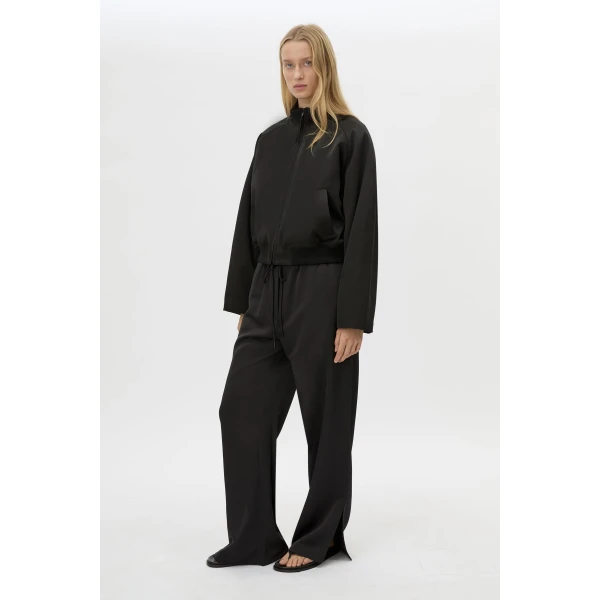 Camilla and Marc Tamar Satin Bomber Jacket - Jackets - Luxury Ready-to-Wear at Luxury Shoes 