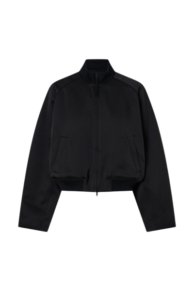 Camilla and Marc Tamar Satin Bomber Jacket - Jackets - Luxury Ready-to-Wear at Luxury Shoes 