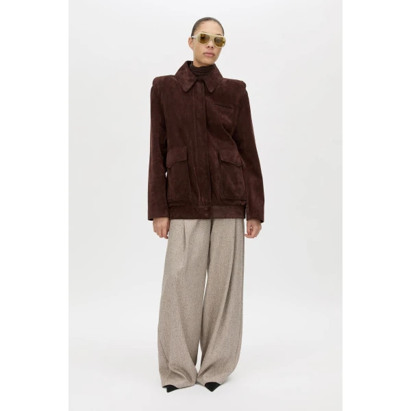 Camilla and Marc Zaha Leather Bomber - Jackets - Luxury Ready-to-Wear at Luxury Shoes 