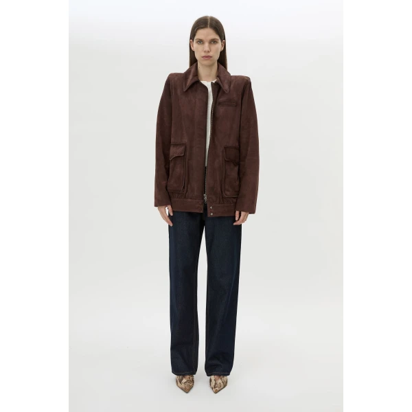 Camilla and Marc Zaha Leather Bomber - Jackets - Luxury Ready-to-Wear at Luxury Shoes 
