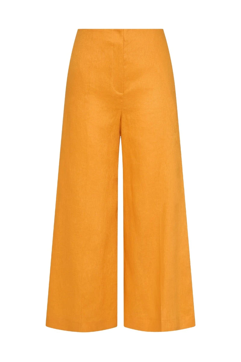 Carla-Zampatti-Amber-Linen-Waisted-Crop-Pant42559_nobg Carla Zampatti Pants
