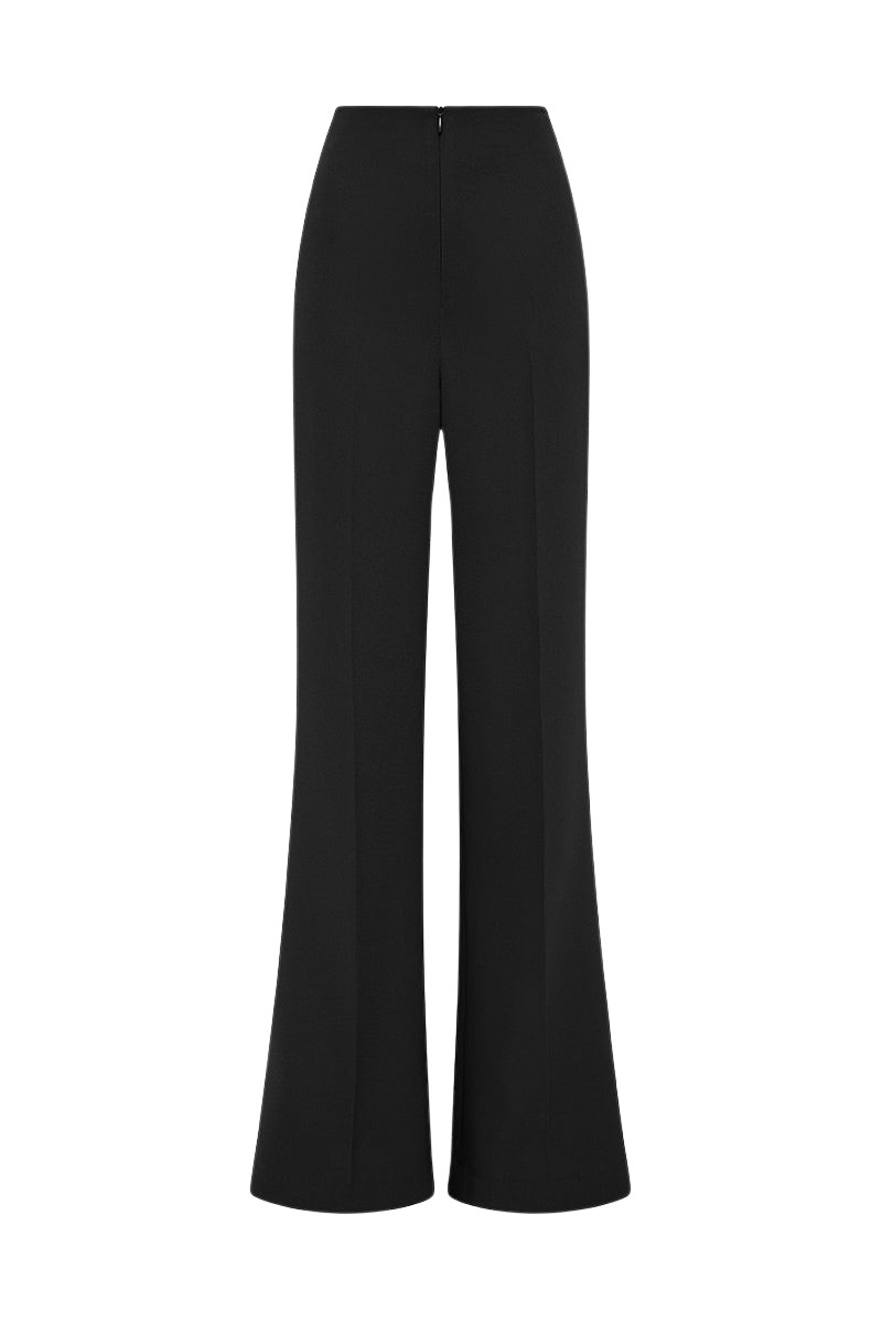 Carla Zampatti Black Crepe Low Waist Pant
