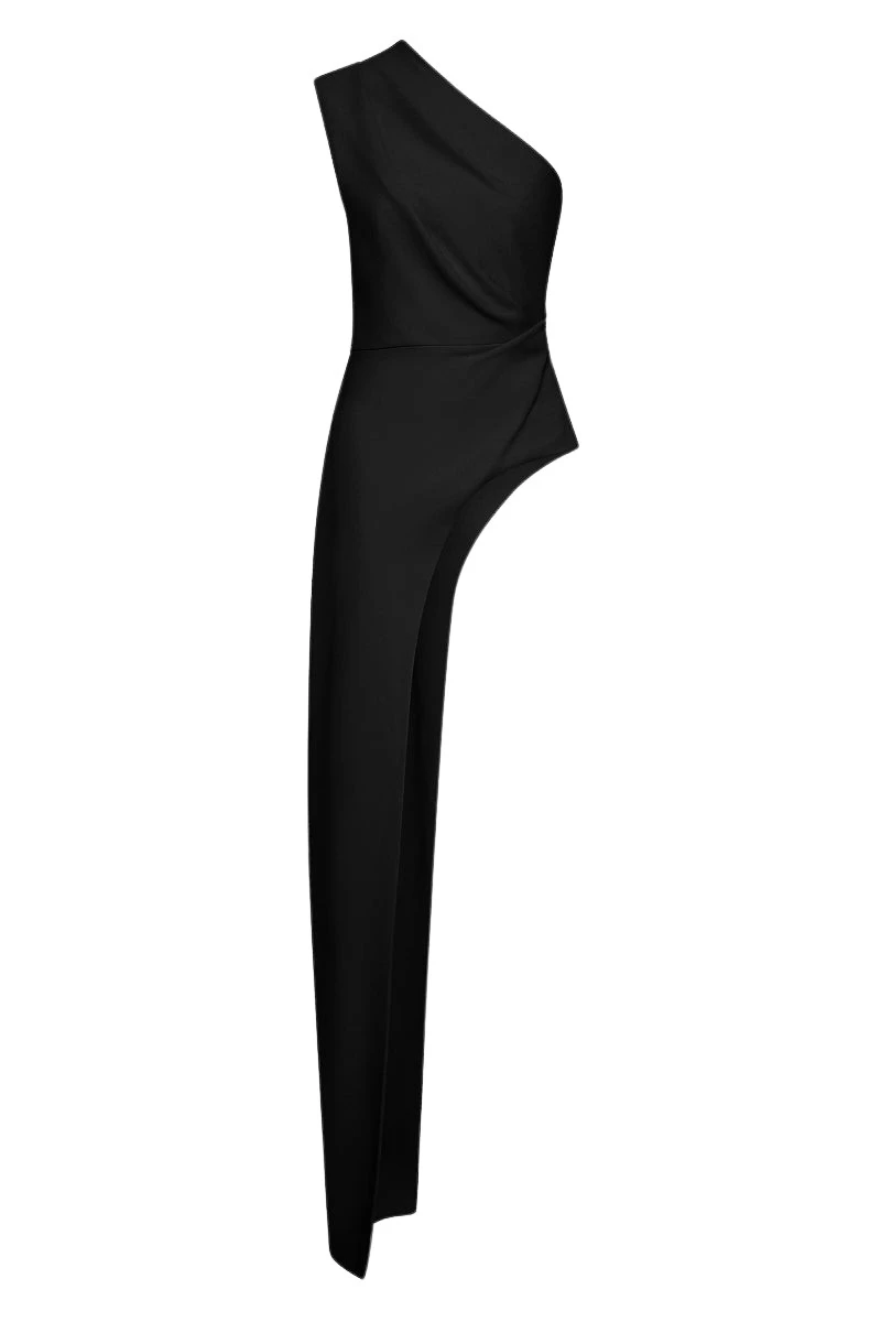 Carla-Zampatti-Black-Crepe-One-Shoulder-Longline-Top95751_nobg Carla Zampatti Tops