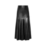 Carla-Zampatti-Black-Faux-Leather-Flounce-Skirt33346_nobg Carla Zampatti Skirts