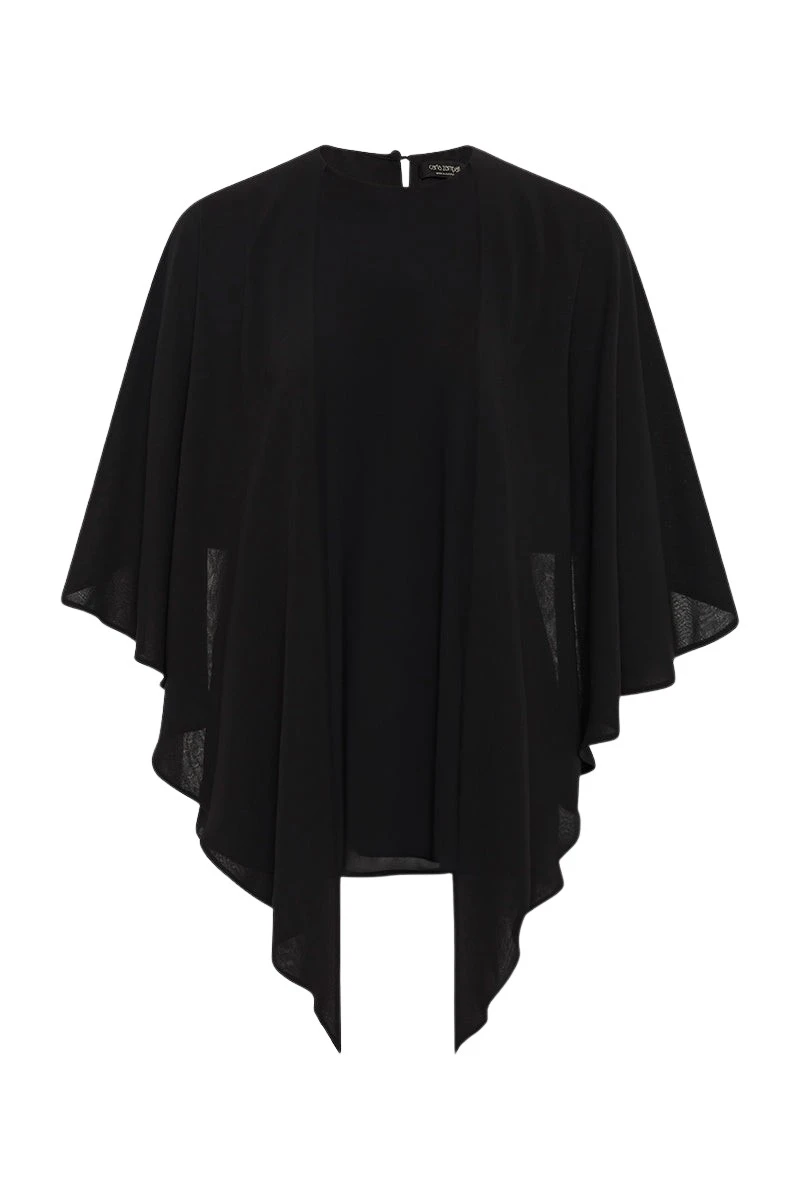Carla-Zampatti-Black-Georgette-Cascata-Top35093_nobg Carla Zampatti Tops