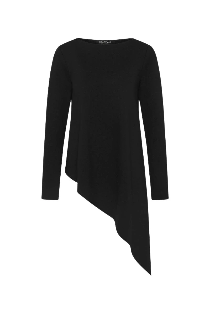 Carla-Zampatti-Black-Ponte-Asymmetric-Top54878_nobg Carla Zampatti Tops
