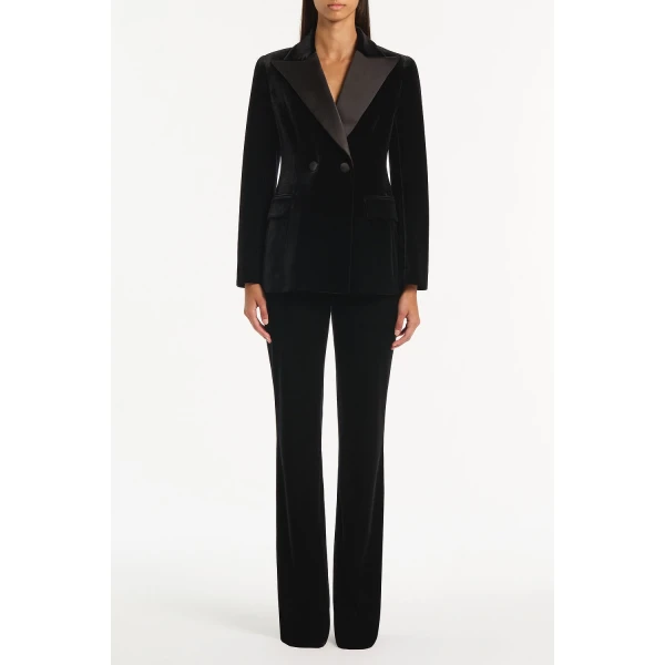 Carla Zampatti Black Velvet Tuxedo Jacket, view 2