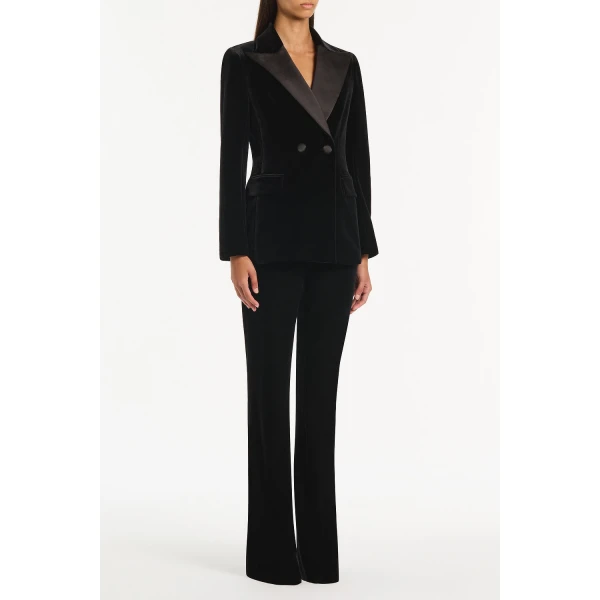 Carla Zampatti Black Velvet Tuxedo Jacket, view 4
