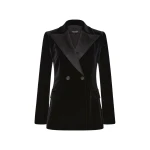 Carla Zampatti Black Velvet Tuxedo Jacket