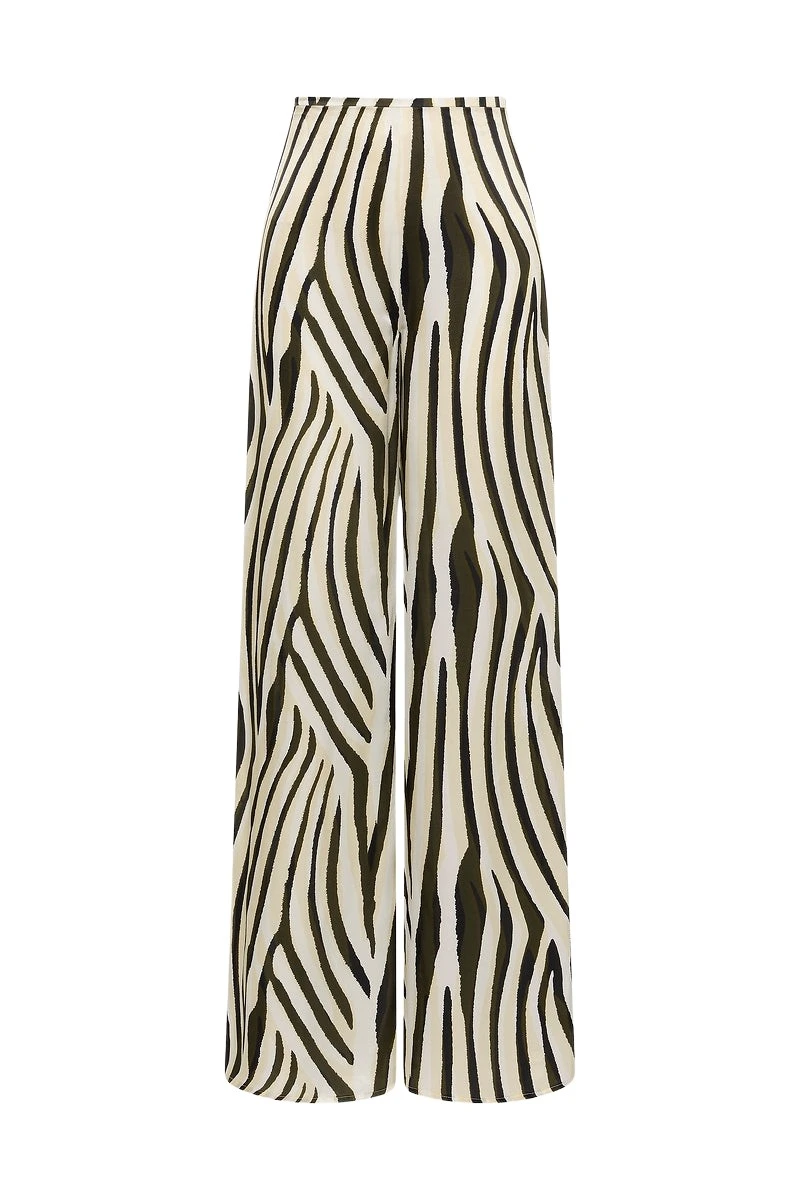 Carla Zampatti Bold Stripe Print Palazzo Pant